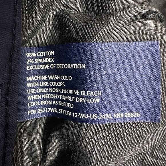 U.S. Polo Assn Flat Front Navy Twill Hartford Short Boys Size 18 Shorts Pockets - Picture 6 of 8